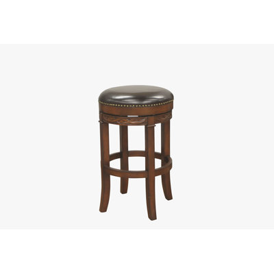 Tabouret Batali en suède avec cuir merlot
