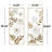 Metal Floral Home Wall Decor with Gold Frame