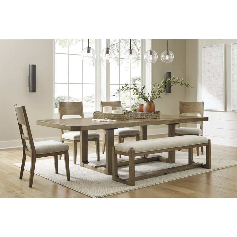 Cabalynn Dining Table, 4 Chairs and Bench