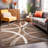 Devonshire Abstract Brown/Gray/Cream Area Rug-1002424544
