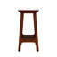 Table d'appoint rétro ardoise rétro brun rougeâtre avec tablette de rangement, petite table de bout pour le salon, petits espaces, maison de ferme, table de chevet mince