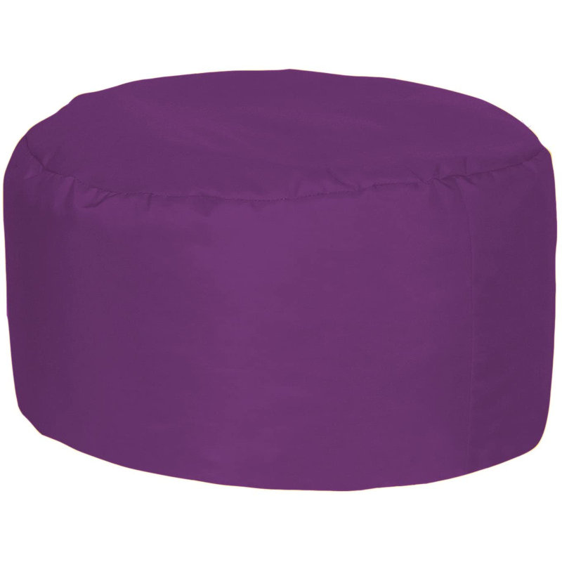 Polyester Outdoor Friendly Refillable Classic Bean Bag, Purple, Flakes