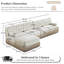 Canapé modulaire modulaire de style Chesterfield avec jupe à pampille-1942573914