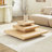 3-Piece Modular Stacking Coffee Table, Wood Look MDF, No Assembly