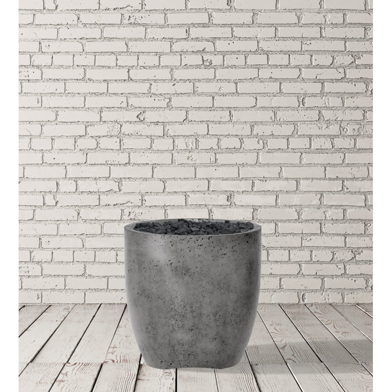 Round Concrete Smokeless Fire Pit, Natural Gas