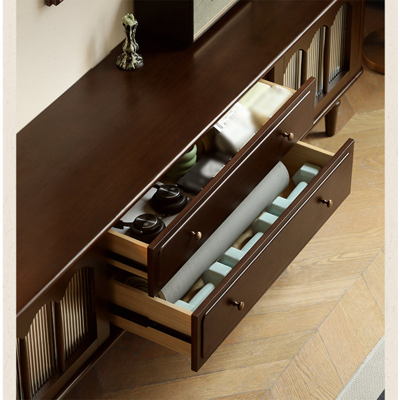 Meuble télé et table basse en bois massif