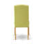 Cet ensemble de salle à manger 9 pièces comprend une table de salle à manger en bois et 8 chaises rembourrées en tissu de lin avec dossier haut - finition chêne-532507631-532507624