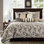 Ensemble de courtepointe très grand / très grand californien en jacquard 6 pièces avec coussins décoratifs Aubrey