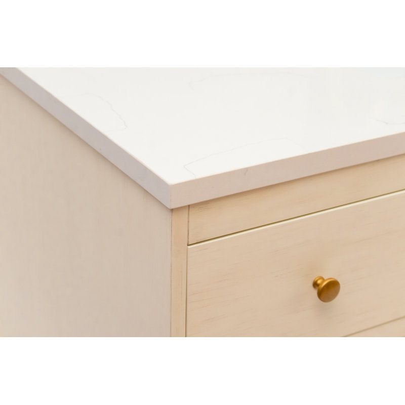 Kim 48"L Free Standing Vanity In Antique White