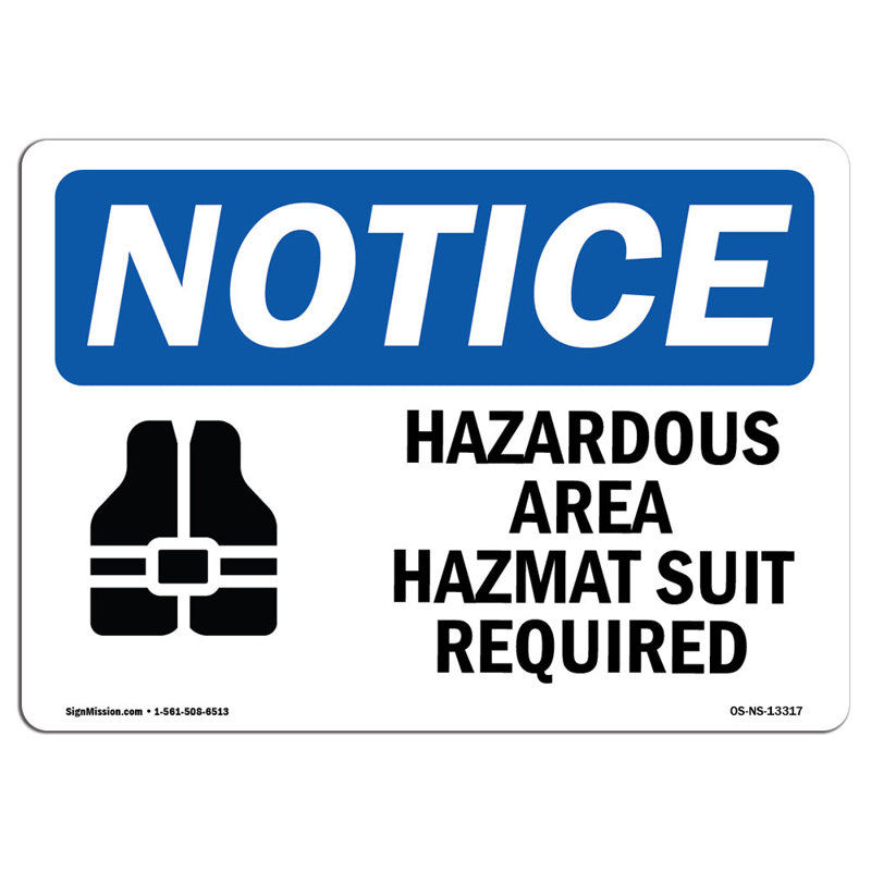 Remarquez qu'un vêtement de protection pour zone dangereuse est requis