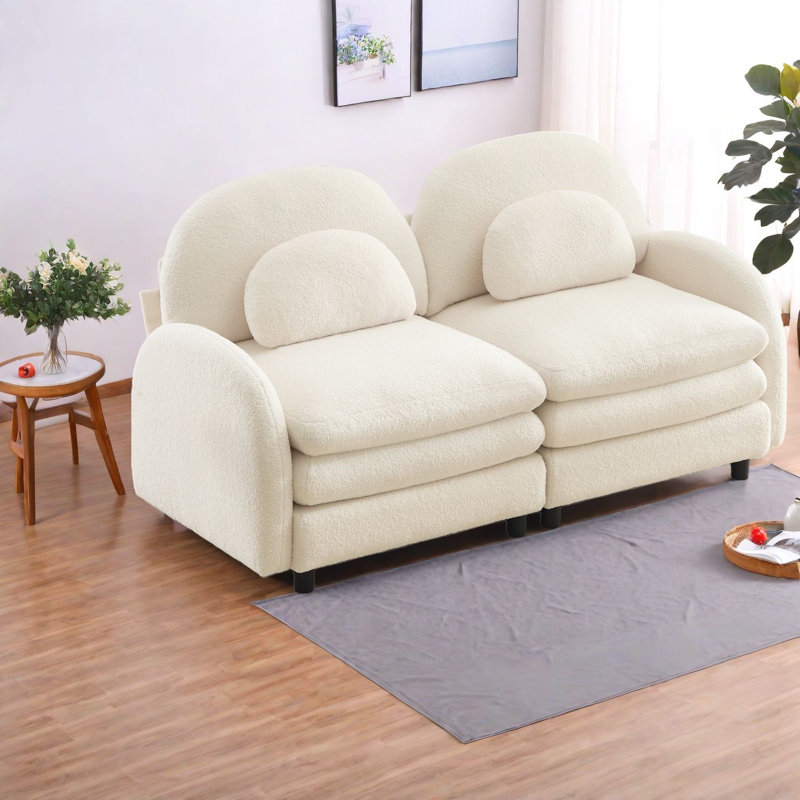 Causeuse Cloud Soft Teddy, 68,5 pouces