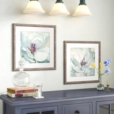 " Iridescent Blooms " 2 - Pieces
