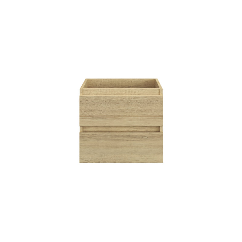 Salt 23.25'' Single Bathroom Vanity Base Only, White Oak