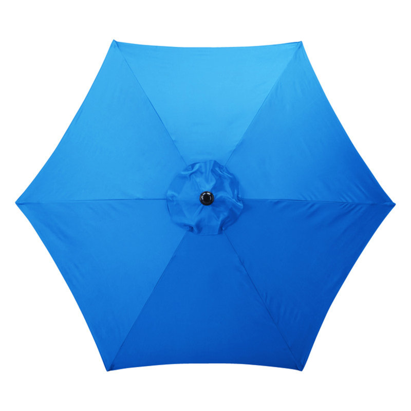 Parasol de marché 9' inclinable patio Barney, Bleu