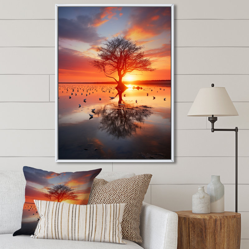 Madelen Sunrise Morning Serenade I sur impression sur toile, H 20 po x l 12 po x P 1 po, Cadre flottant blanc