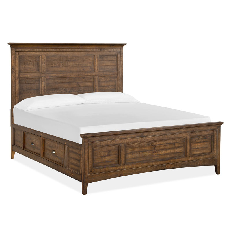 Liz Cal. King Panel Storage Bed, Toasted Nutmeg , California King