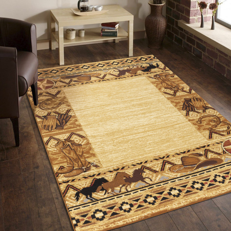 Kywuan Southwestern Indoor Rug, Rectangle 5'3" x 7'3"