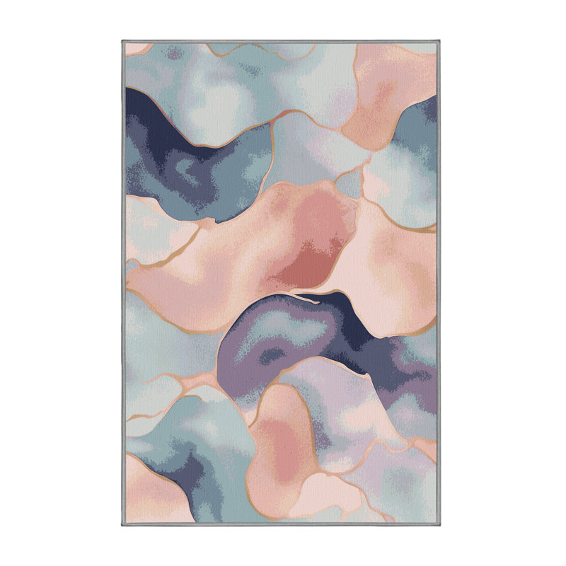 Rosewater Drift Rug, Rectangle 5' x 8'