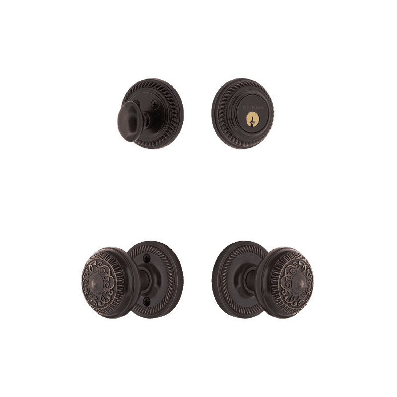 Ensemble de rosette Nostalgic Warehouse, Bronze intemporel, 2.375