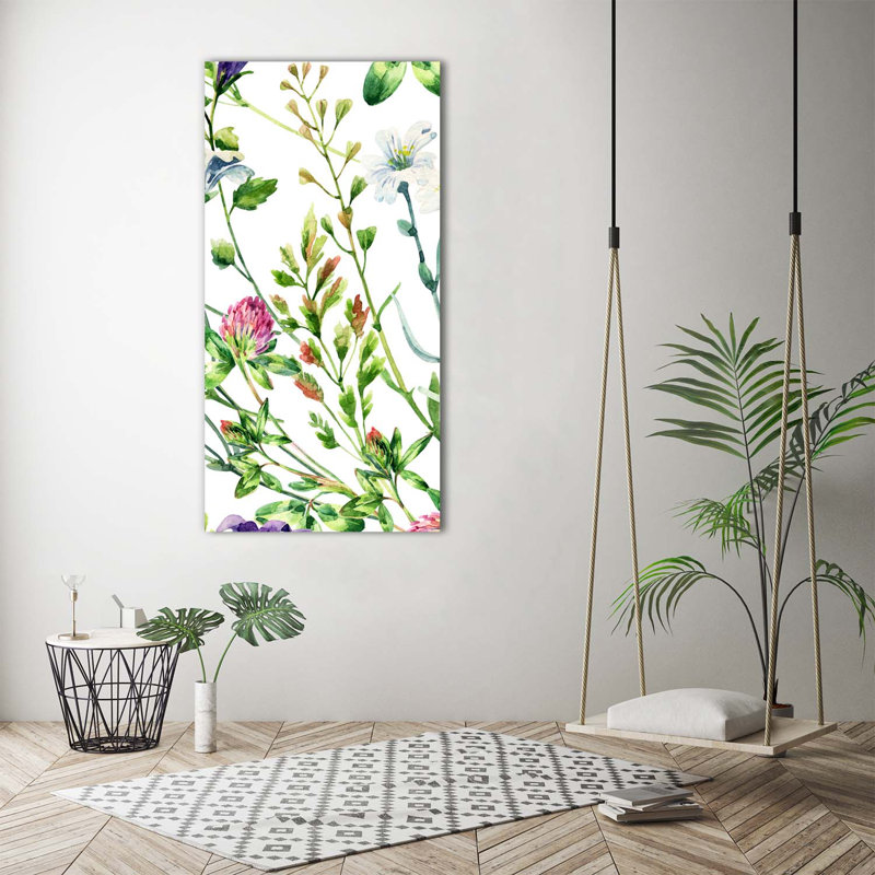 Field Flowers - Wrapped Canvas Print