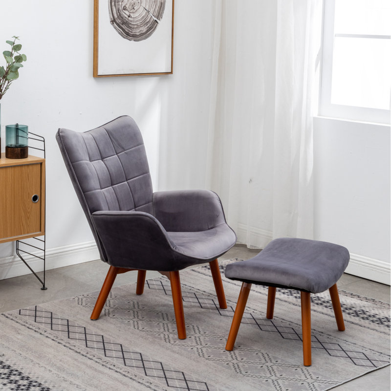 Fauteuil d'appoint Leiria, Gris