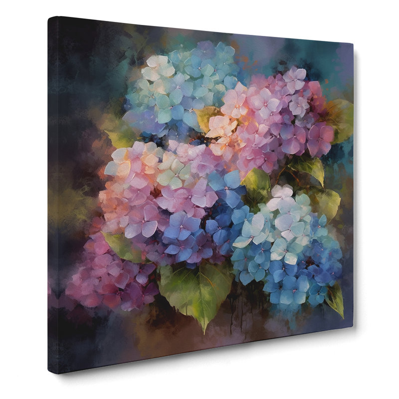 Hydrangea Abstract No.2 - Wrapped Canvas