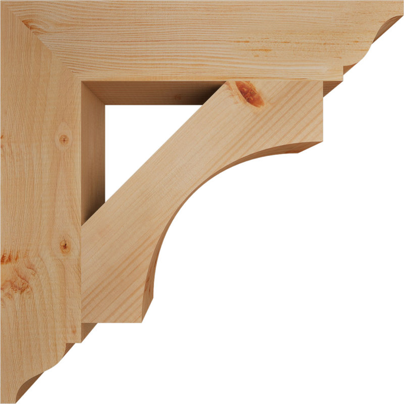 Support traditionnel lisse l 3 1/2 po x P 20 po x H 20 po Westlake, Lisse, H 20 po x l 3,5 po x P 20 po, Douglas