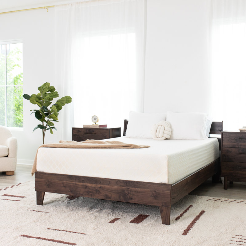 Contemporary White Twin Memory Foam Mattress 12-Inch