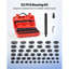 Ensemble de presse à roulement, 52 pièces, ensemble de roulement et de joint d'étanchéité avec 49 bagues et arbre de poignée, ensemble d'outils de tournevis, trousse à outils de démontage en acier au carbone robuste avec étui de rangement