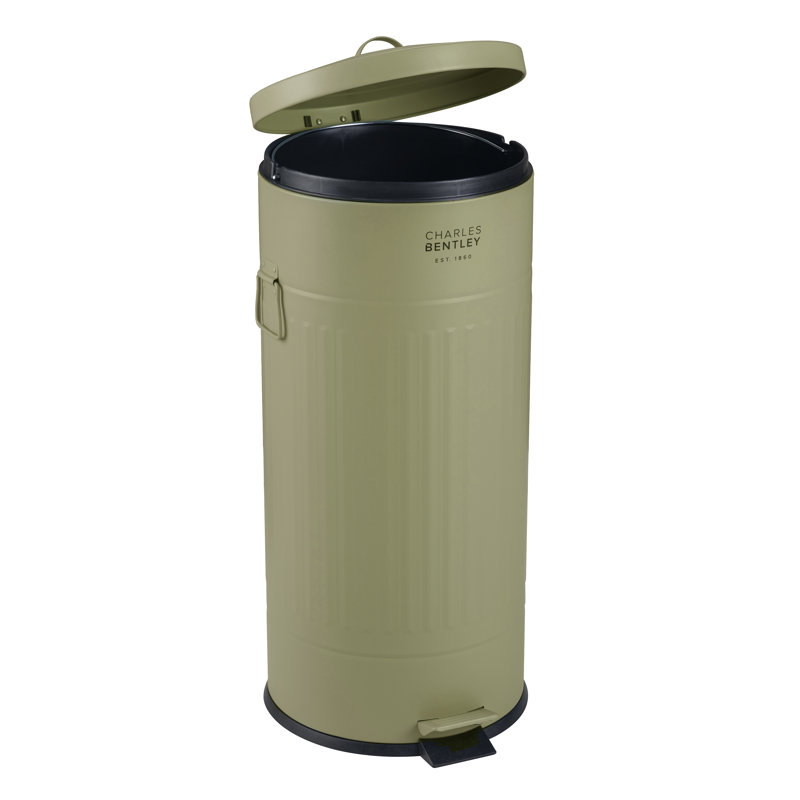 Steel Step On Kitchen Trash Can - 30L