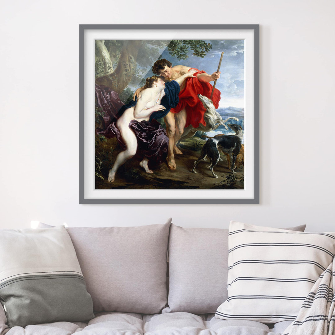 Gerahmtes Poster Venus and Adonis