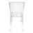 Clear Resin Square Back  Chair By Chivari