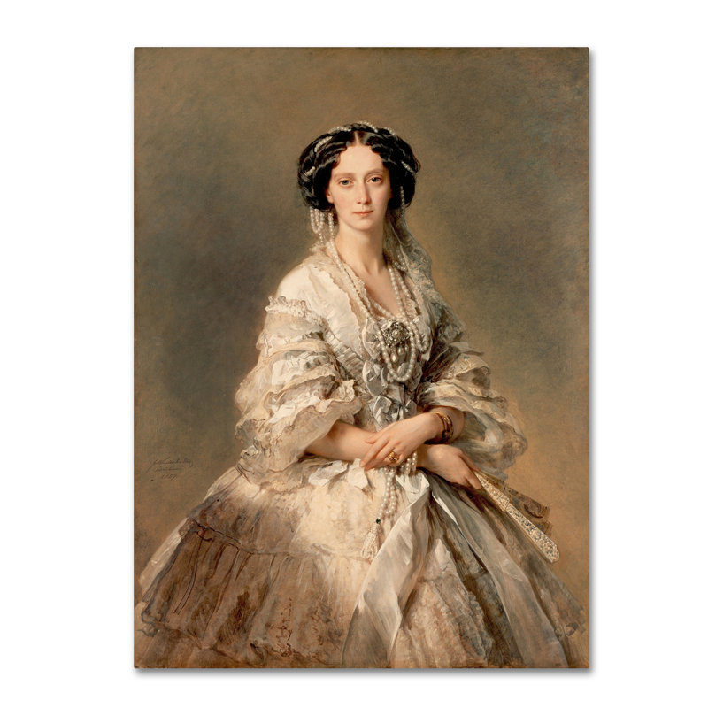 « portrait of empress maria alexandrovna », reproduction sur toile tendue, H 19 po x l 14 po