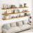 31.5" Floating Wall Shelves Set Of 2, Rustic Oak Shelves-556179243-556179255