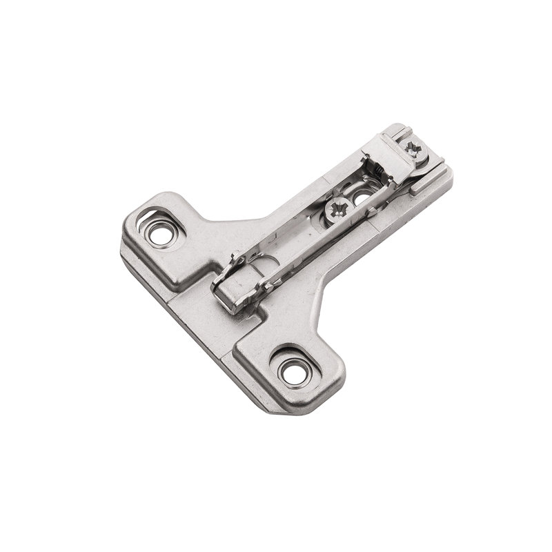 Concealed Self-Closing Hinges  Face Frame Self-Close Mounting Plate - Polished Nickel - Cabinet Door Hinges (Set of 10), 10