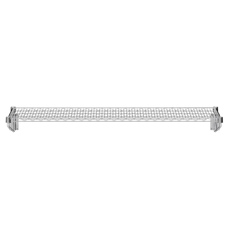 18 in. x 60 in. Chrome Wire Wall Mount Shelf
