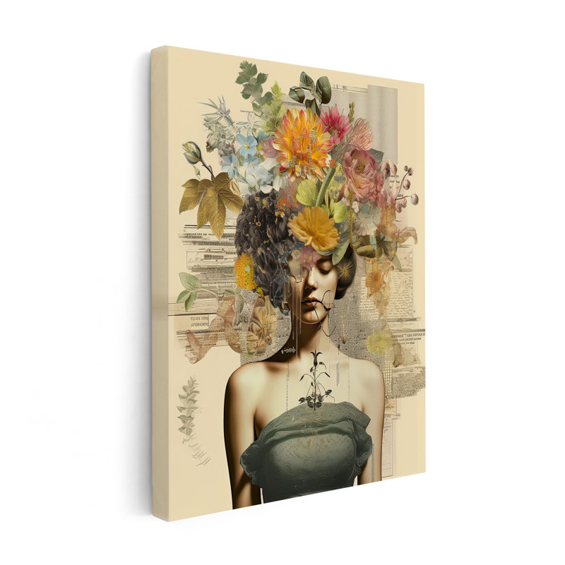Surreal Woman Portrait No3, Unframed, Canvas, 11"H x 14"W