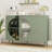Chanyah 47.2" W Kitchen Sideboard with 3 Drawers & Wine Glass Holder-1917966313