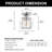 7-Inch Crystal Semi-Flush Mount Ceiling Light For Bedroom Hallway Entryway-663711554-682537484
