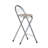 Modern Folding Bar Stools, Compact Kitchen Foldable Bar Stools With Backrest (Silver)-182210624-182210628