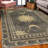 Mairn Sun and Moon High Density Long Fiber Poly Threads Decorative Area Rug Carpet-673515125