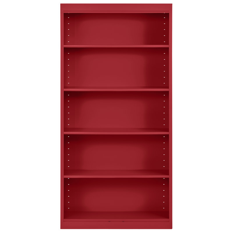  Armoire de rangement simple en acier de calibre 24 (H 72 po x l 36 po x P 12 po), Rouge