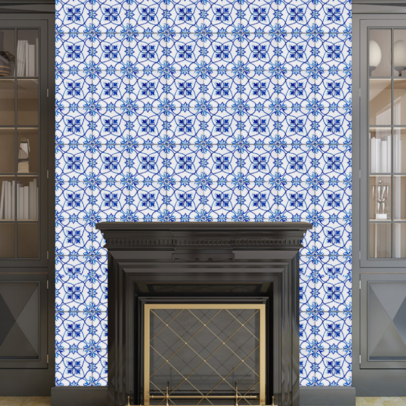 Ensemble de carrelage mosaïque auto-adhésif en vinyle 6 po x 6 po, L 8 po x L 8 po