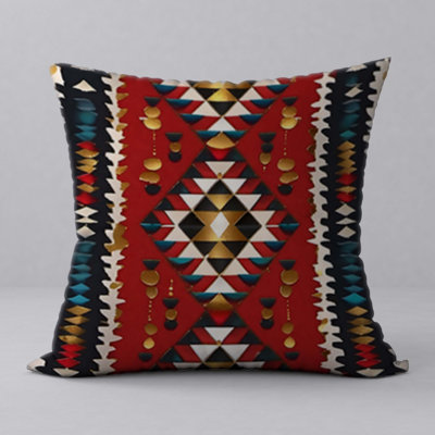 Geometric Reversible Throw Pillow