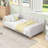 Elegant Linen Upholstered Daybed with Armrests-1779101826-1779101827