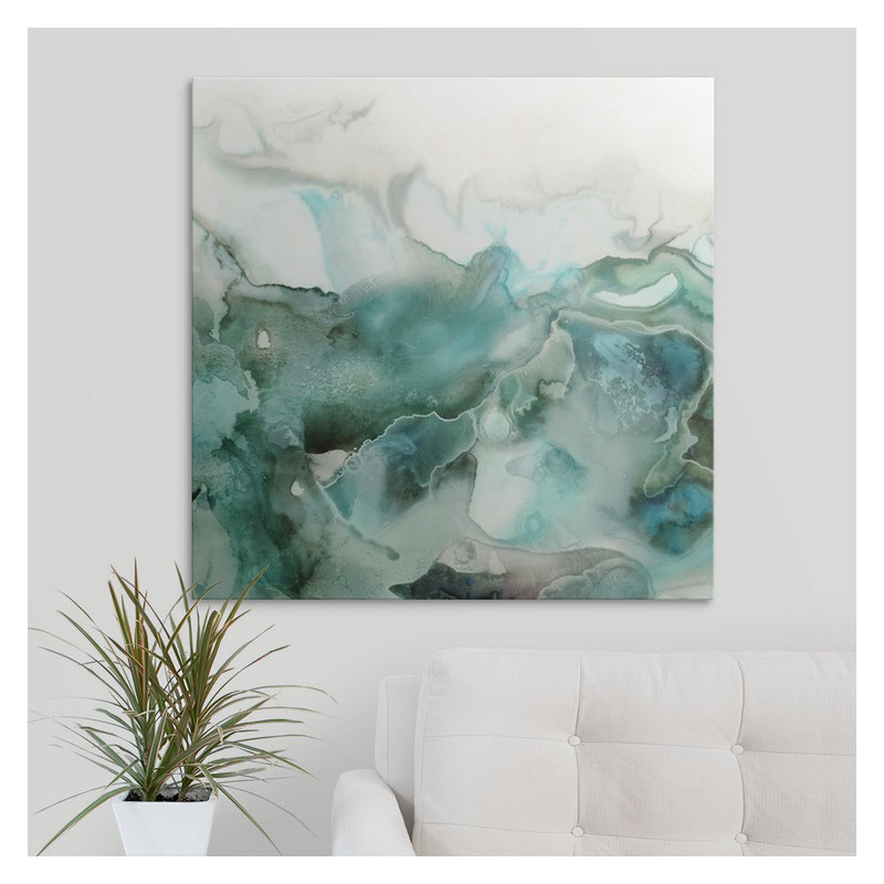 «Bubbles I» par Funkley, reproduction d'art sur toile, H 35 po x l 35 po x p 1,5 po