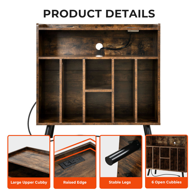 33.1'' H Media Shelves