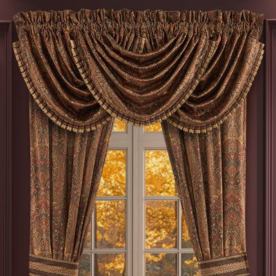 DESTINY - CHOCOLATE WINDOW WATERFALL VALANCE