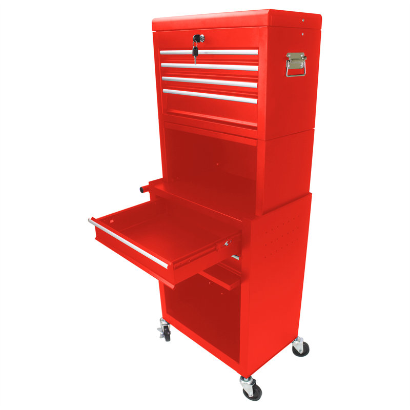 Commodes pliantes 6 tiroirs Frisange, Rouge