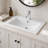 30-Inch White Ceramic Bathroom Sink, Fits 30-Inch Vanity,Pre-Drilled Faucet Hole,Modern Minimalist Design,Durable & Easy to Clean-132835540